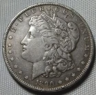 1890 P / RIM DAMAGE / MORGAN SILVER DOLLAR