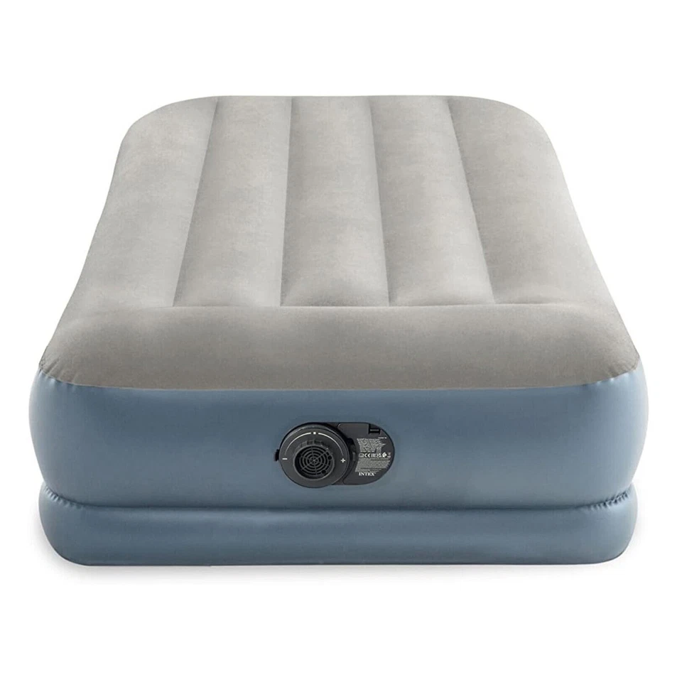 INTEX Luftbett Pillow Single + 230V Pumpe Gästebett 191x99x30cm Luftmatratze - Bild 4 von 4