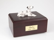 Dalmatian Pet Funeral Cremation Urn Available in 3 Different Colors 4 Sizes