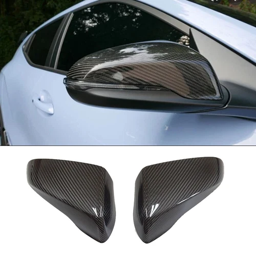 Real Carbon Fiber Door Wing Hood Side Mirror Cover Cap 2p for HYUNDAI Veloster N