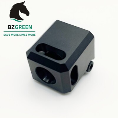 1/2x28 TPI 9MM Muzzle Brake Compensator Ano For Springfield Hellcat XDM Alum