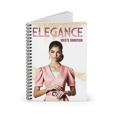Elegant Ambition Spiral Notebook, Fashion Journal, Stylish Stationery, ... 
