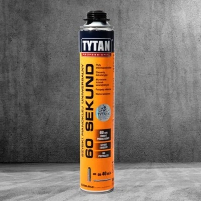 TRANS PAL 2x Tytan 60Sec Universal Foam Adhesive 750ml Fast Bonding for Construction & DIY