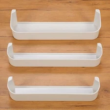 3Pcs Freezer/ Upper/ Bottom White Refrigerator Door Shelf Kit For 29325760166