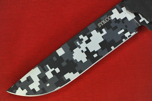 Scrap Yard Safety Mutt Black Digicam Cerakoted .195" Blade, Resiprene C (1 of 6) - Picture 2 of 10