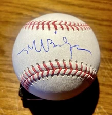 RARE! Big Lebowski Actor Jeff Bridges SIGNED Major League Baseball- BAS COA