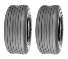 Set of 2, Deli 11x4.00-5, 4 Ply, Tubeless, Garden Lawn Mower Rib Tires