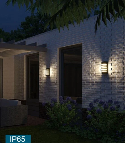 Outdoor WaterproofWall Sconce 12W LED Wall Lighting Fixture Porch Wall Lamp