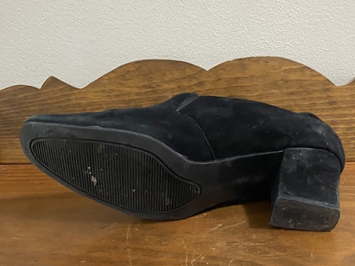 Karen Scott. Womens Riley Soft Step BLK Shoes Suede Wedge Block Heel Sz 9M - Picture 6 of 12