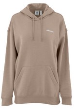 Adidas Women's Trefoil Linear Hoodie, Chalky Brown