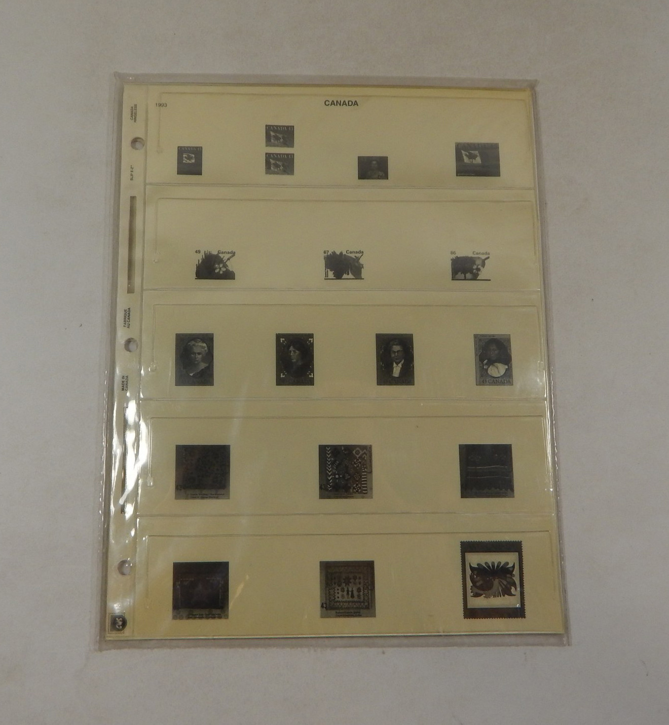 Canadian Wholesale Supply Canada Hingeless 1993 Supplement Stamp Album