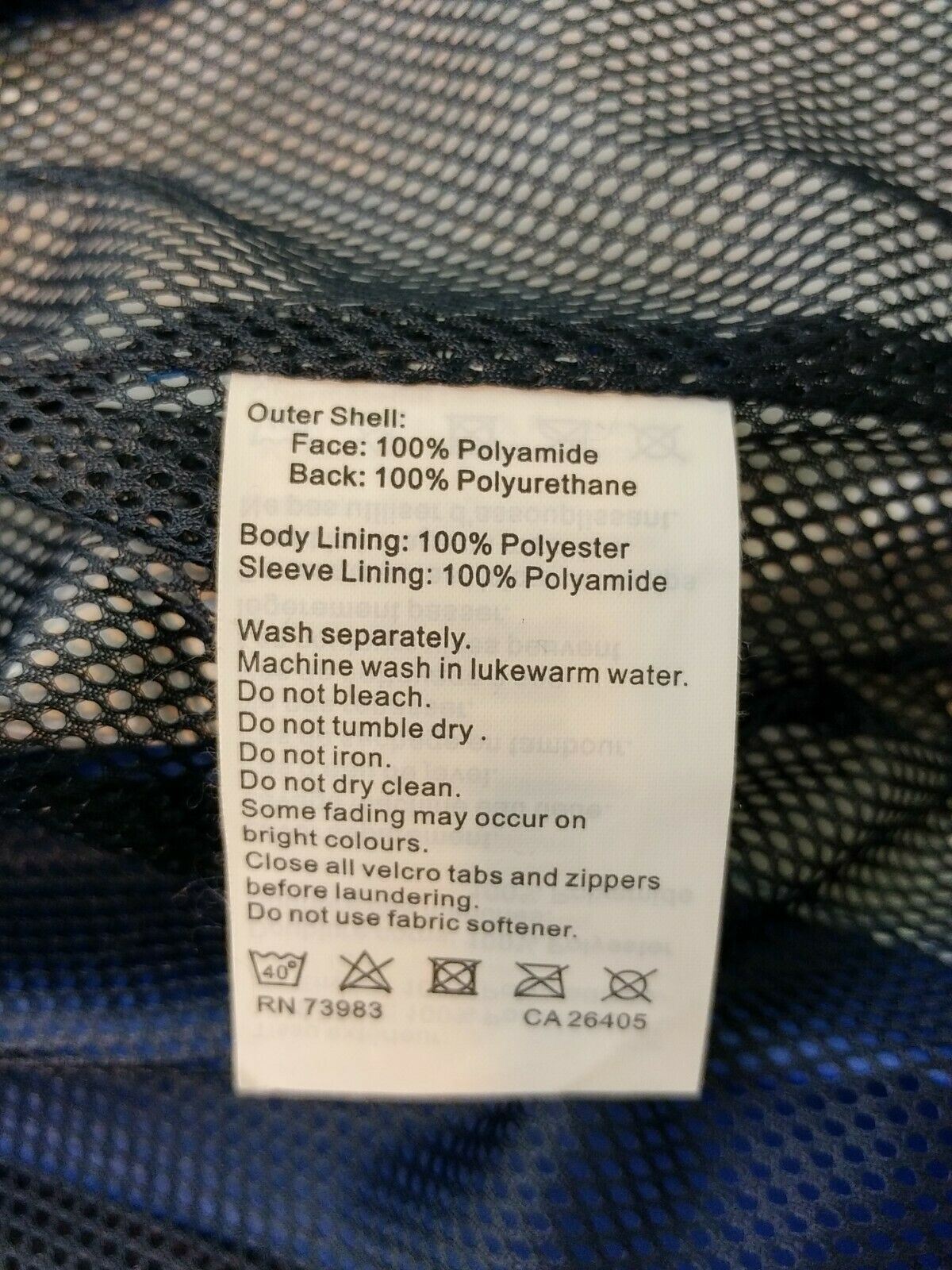 Helly Hansen HellyTech polyamide blue mesh lined … - image 9