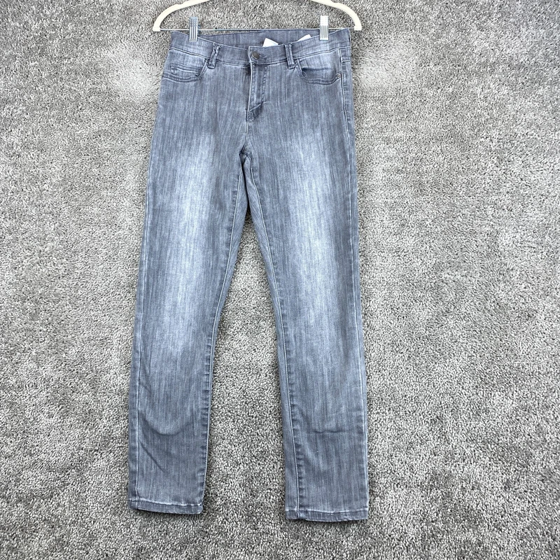 lole straight mid rise cotton blend stone washed pants