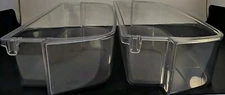 2 Pack WPW10710203 W10451871 Refrigerator Door Shelf Bin (Clear) Holds Gallon