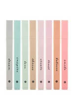 DIVERSEBEE Bible Highlighters with Soft Chisel Tip, 8 Pack Assorted Colors Pe...