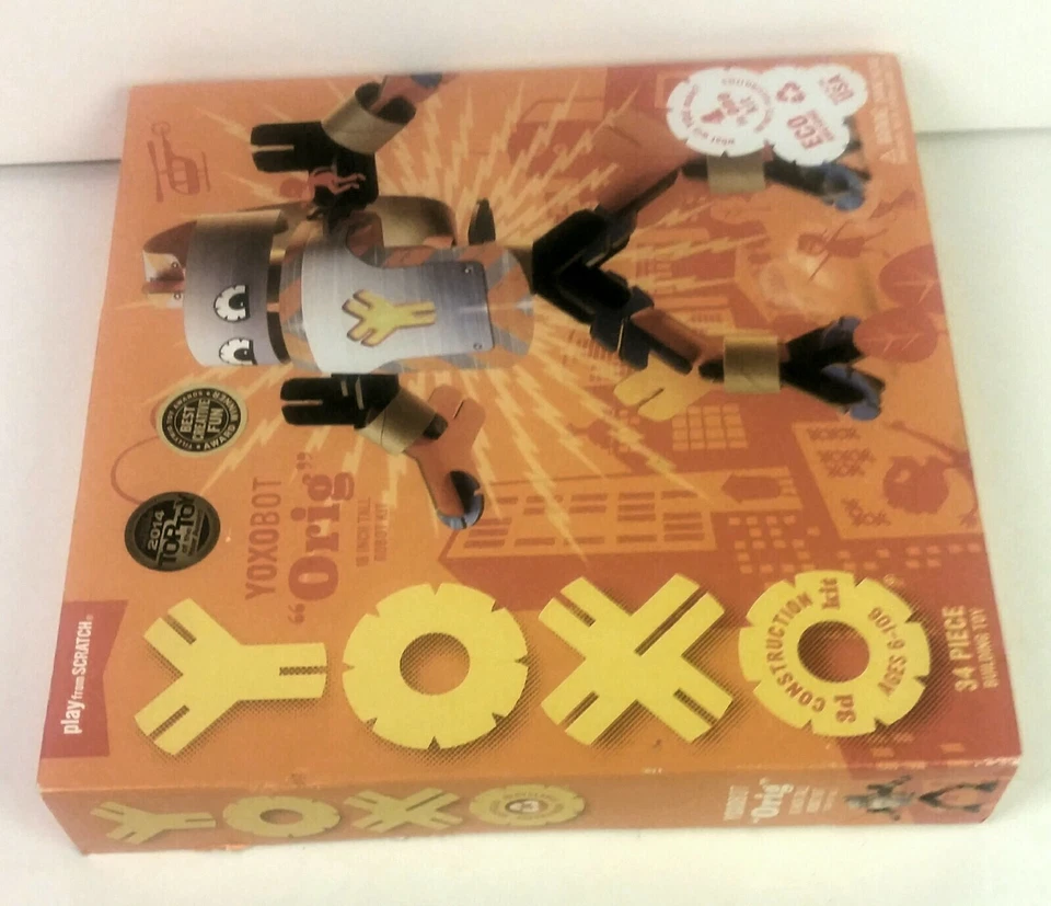 YOXOBOT "Orig" 18 pulgadas de alto robot kit construcción 3d 34 piezas juguete de construcción Foto 2 de 4