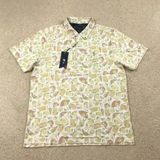 William Murray Golf Polo Shirt Mens Large Lemon Life