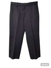 Dockers Dress Pants Men's Size 32 X 29  Pockets Belt Loops Charcoal Gray Classic