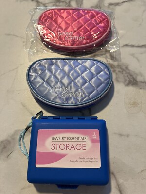 3 Small Jewelry And Bead Storage 2 Soft 1 Hard Case
