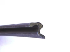 ONE PIECE! 1 In. X 36 In. Brown Vinyl-Clad Foam Kerf Door Seal Weather Stripping