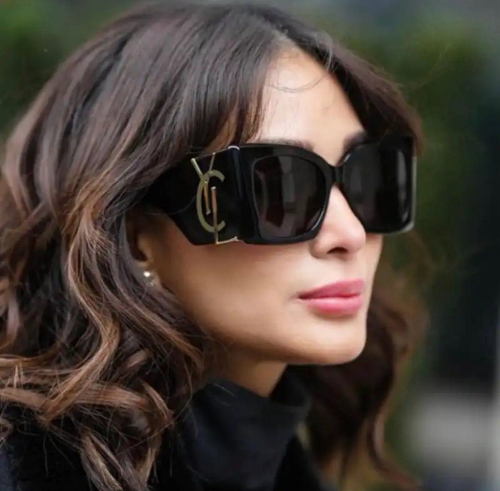Oversized Cat Eye Sunglasses Women 2024 Luxury Brand Designer Fashion Square-image