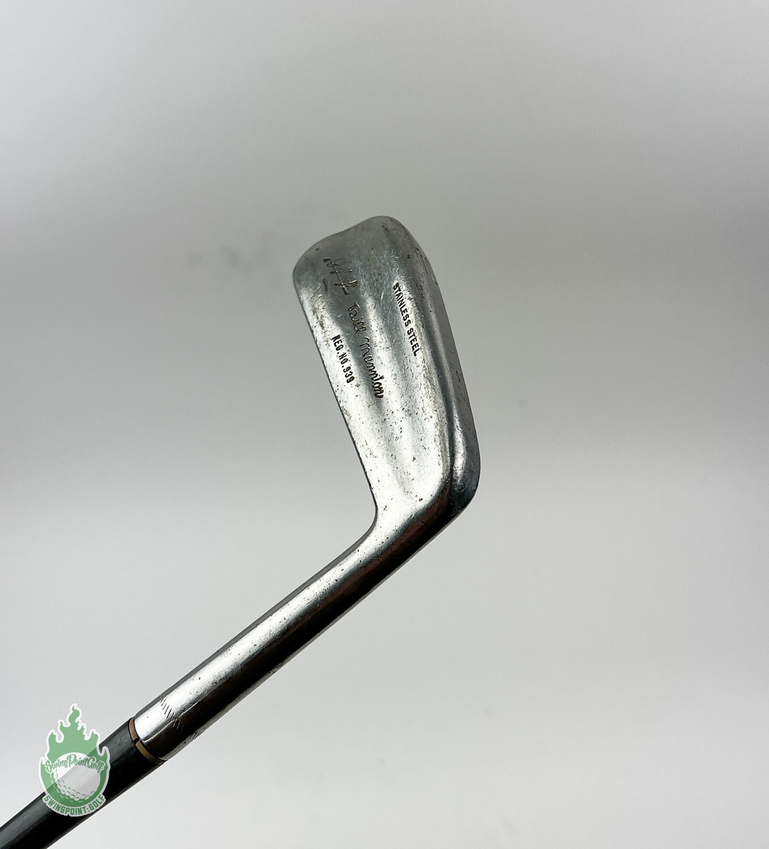 Vintage RH Golfcraft Bill Mannion 10 Iron Leather Wrap Grip Steel