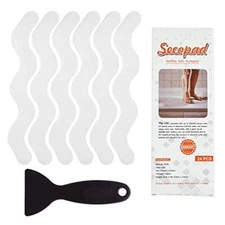 Secopad Patented Anti Slip Shower Stickers 24 PCS Safety  Assorted Colors 