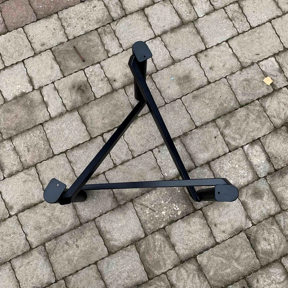 Mesa de centro de metal base pierna marco completo marco de mesa de acero recubierto de polvo negro Foto 3 de 4