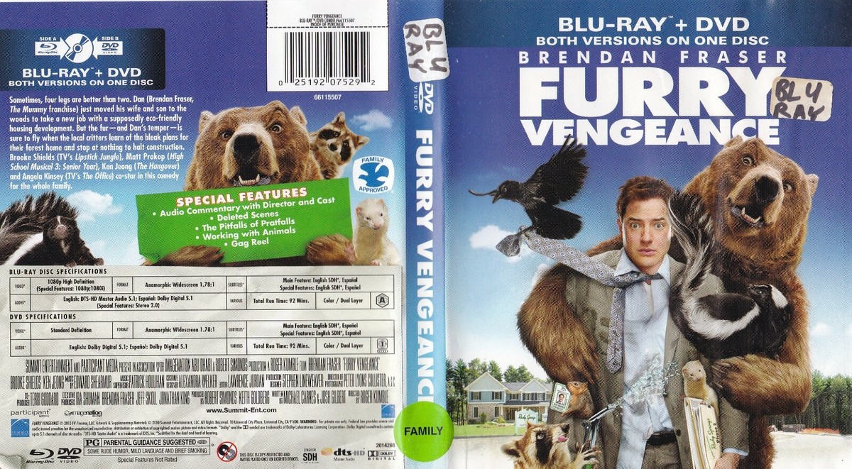 Furry Vengeance (Blu-ray DVD, 2010, Widescreen) Brendan
