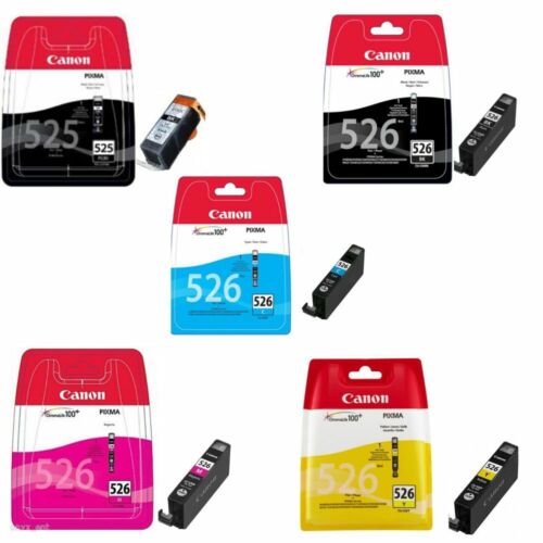 Original Canon PGI-525 PGBK & CLI-526 BK/C/M/Y Pack Of 5 Ink Cartridges - Picture 3 of 3
