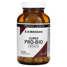 Kirkman Labs Bio-Max Series Super Pro-Bio 60 Capsules Casein-Free, Egg-Free,