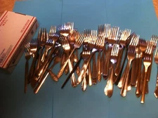 FLATWARE Lot Of 50 forks, China & Other
