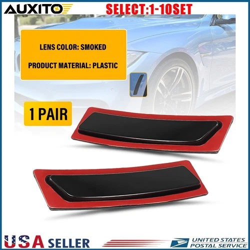 Bumper Reflector Side Marker Lights Smoke For BMW F30 320i 328i 335i 11-15 2-20X