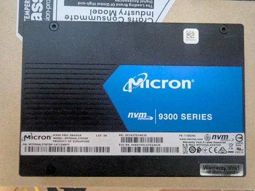 MTFDHAL3T8TDP Micron 9300 PRO Series 3.84TB 2.5" PCIe NVMe U.2 3D TLC SSD