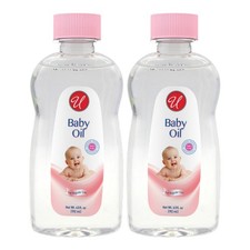 Baby Oil - Regular Scent - Ideal For Massage, 6.5fl oz. 192ml Pack of 2