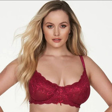 Frederick's of Hollywood Charlotte Red Lace Underwire Bra