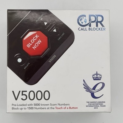 CPR V5000 Call Blocker for Landline Phones - Block Robocalls, Stop Spam Callers