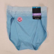 Bali Women's Blue Hi-Cut Panties High Cut  2283 Seamless Size 2XL 9 2X NOS New