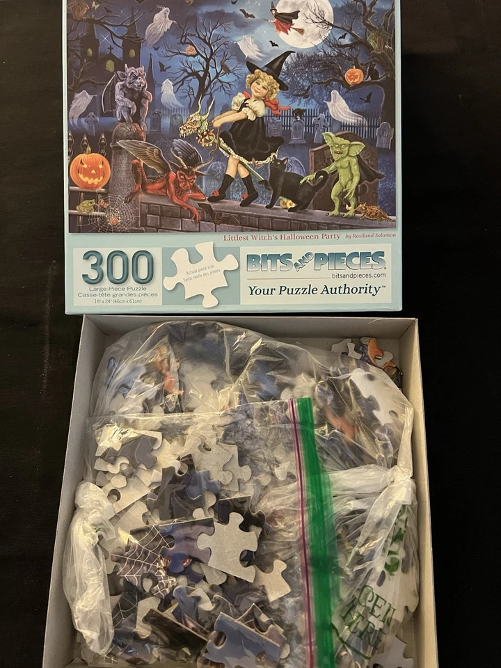 300 Piece Puzzles Bits & Pieces Eurographics Fall Halloween Complete Lot of 4 - Image 4 of 4