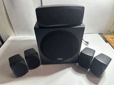 Polk Audio RM6000BD Sound System Subwoofer 4 Speakers Center Bookshelf Set Works