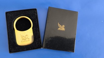 Schlüsselanhänger Pegasus Gold   Vintage Reader's Digest Sammlerstück OVP