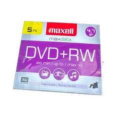 Maxell DVD Recordable Media - DVD R - 16x - 4.70 GB - 5 Pack New Sealed