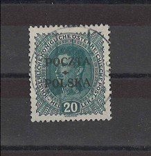 Poland 1919 - Fi # 36-   Cracow Issue 20H    -   USED
