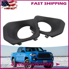 For Toyota Tacoma Pair Bumper Fog Light Cover Bezel Left & Right Side 2016-2022