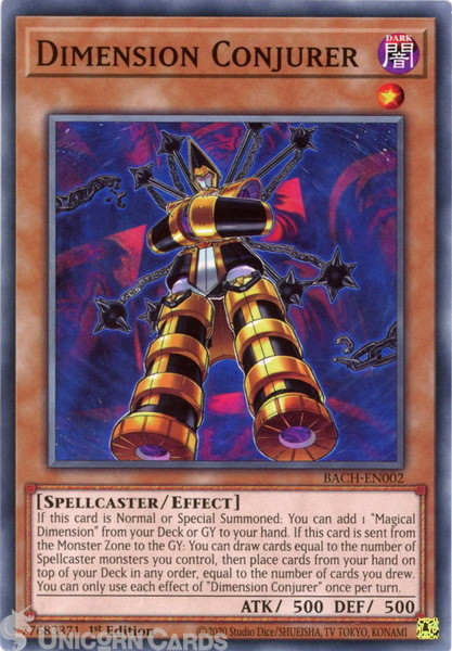 BACH-EN002 Dimension Conjurer Common 1st Edition Mint YuGiOh Card