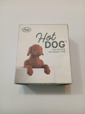 Fred Hot Dog Brown Silicone Tea Infuser Mug's Best Friend Novelty Gift Dog Lover