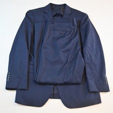 Jos A Bank 42L 38x30 Blue Stretch Wool 1905 Mens Jacket Pants Suit