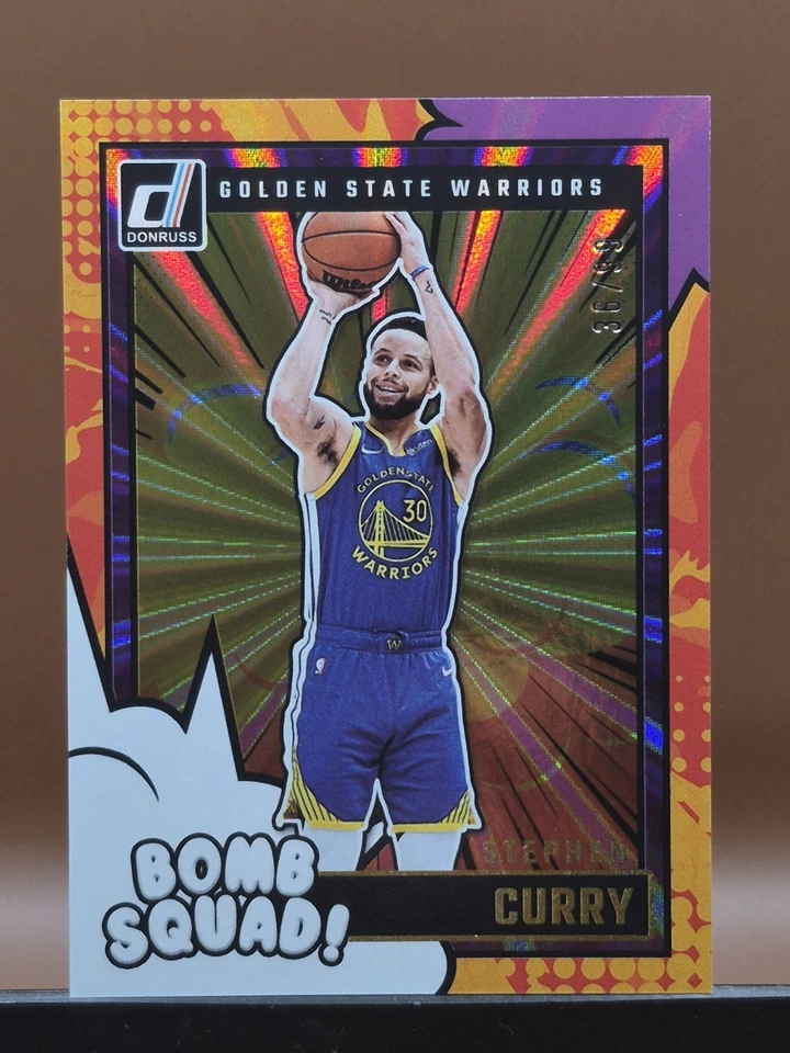 2024-25 Panini Donruss Bomb Squad Stephen Curry #4 Holo Purple Laser /99 SSP!! - Image 2 of 4