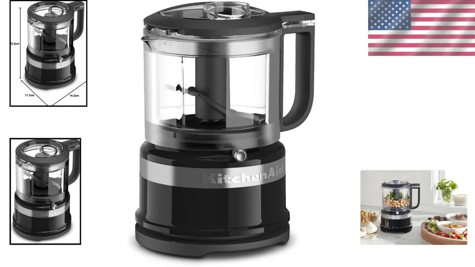 Stainless Steel 3.5 Cup Mini Food Processor - Perfect for Sauces and Dressings - Image 2 of 4
