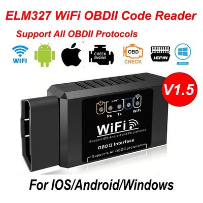 ELM327 WiFi OBD2 Code Reader Scanner Car Diagnostic Tools Car Fault Detector-NEW